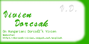 vivien dorcsak business card